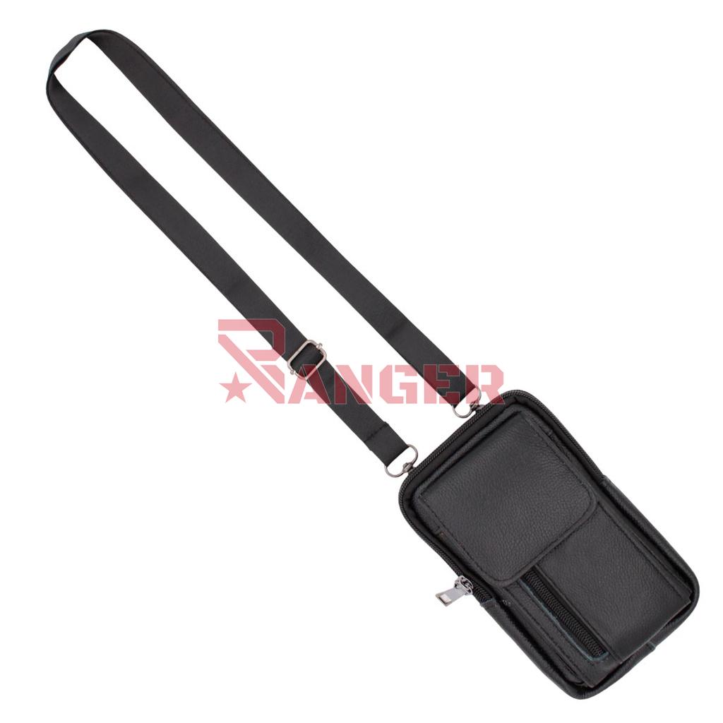 BOLSITO FASHION PIEL TAPA CREMALLERA NEGRO