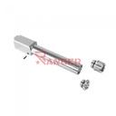 CAÑON EXTERNO ROSCADO LAYLAX/NINE BALL GLOCK 17 UMAREX NON RECOILING PLATA