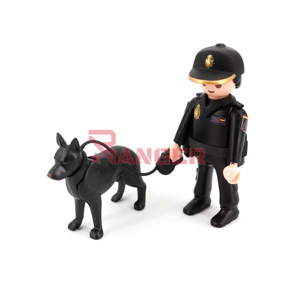 MUÑECO CUSTOM POLICIA NACIONAL GUIA CANINO
