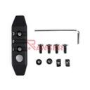 RAIL METAL 3 HUECOS ENGANCHE M/KEYMOD ALUMINIO NEGRO