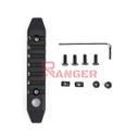 RAIL METAL 7 HUECOS ENGANCHE M/KEYMOD ALUMINIO NEGRO
