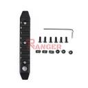 RAIL METAL 9 HUECOS ENGANCHE M/KEYMOD ALUMINIO NEGRO