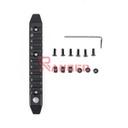RAIL METAL 11 HUECOS ENGANCHE M/KEYMOD ALUMINIO NEGRO
