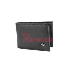 [XZ010/XZ001] CARTERA PIEL ESCUDO METAL 7HL LATERAL NEGRA