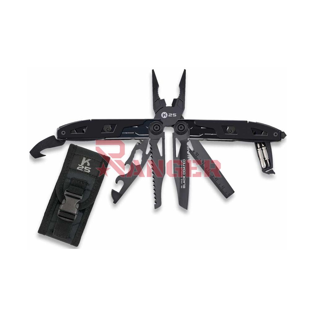 ALICATE K25 MULTIUSOS 17 USOS NEGRO