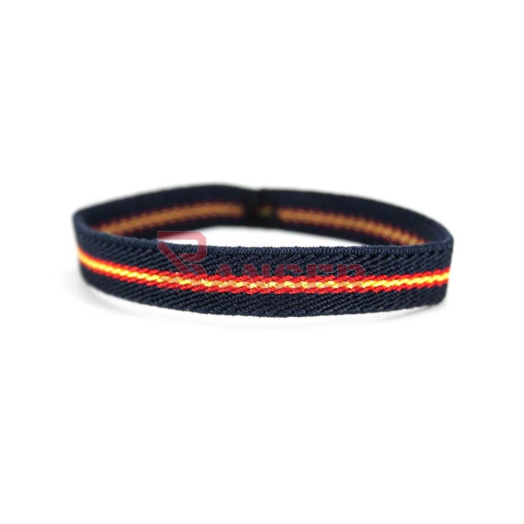 PULSERA ESPAÑA ELASTICA ESTRECHA MARINO