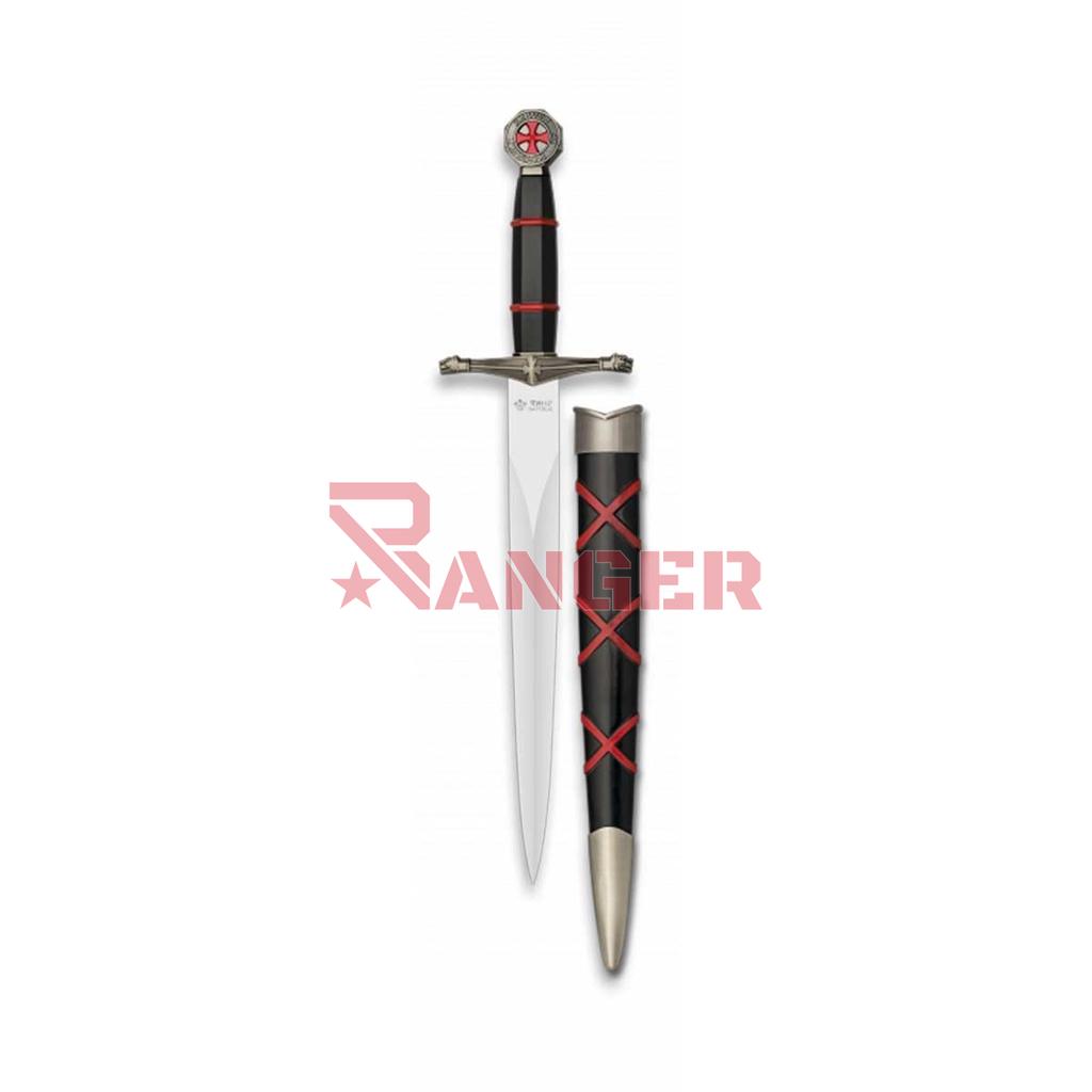 DAGA ALBAINOX TEMPLARIA  23.7 CM NEGRA-ROJA