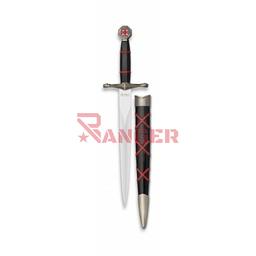 [32310] DAGA ALBAINOX TEMPLARIA  23.7 CM NEGRA-ROJA