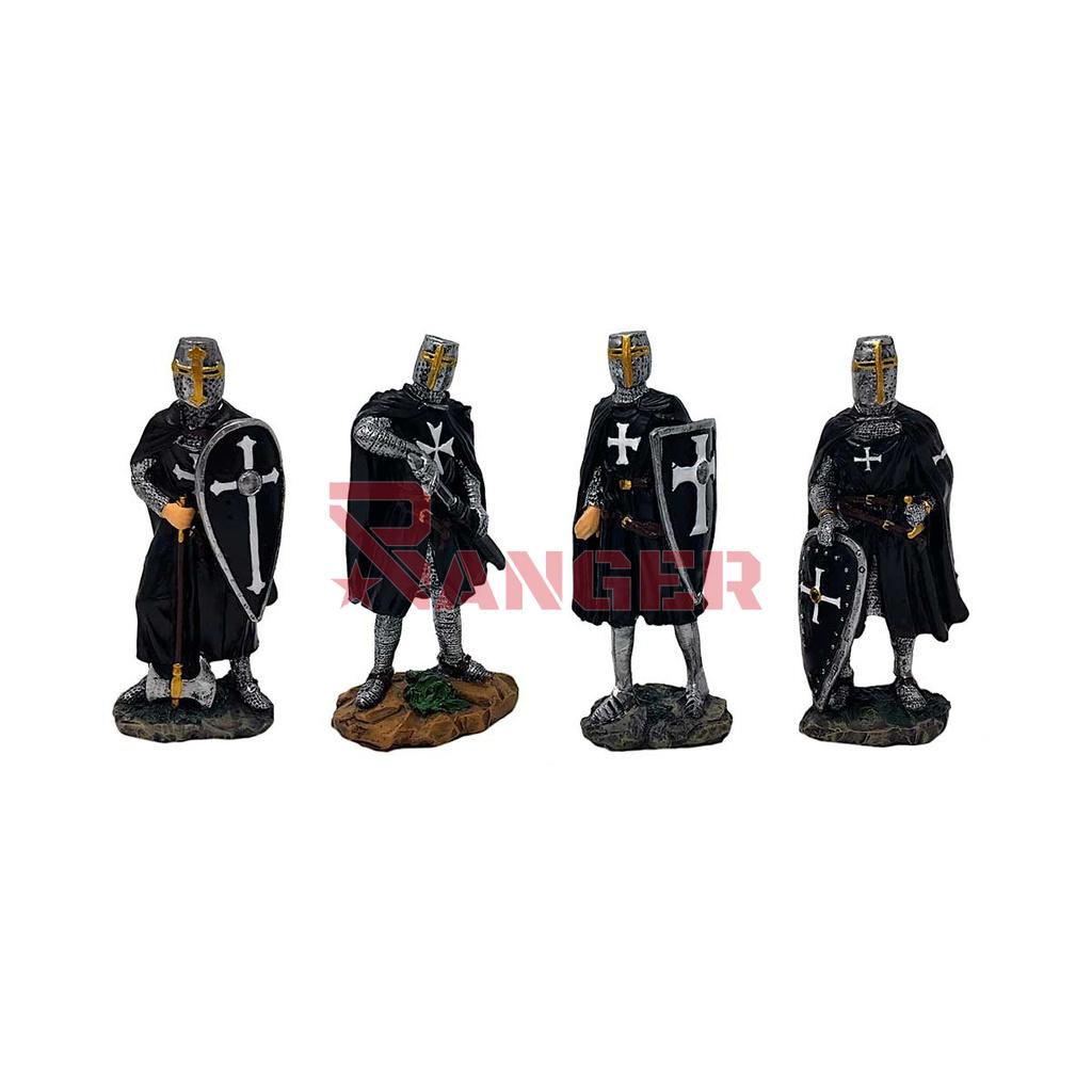 FIGURA TEMPLARIO MEDIANO NEGRO