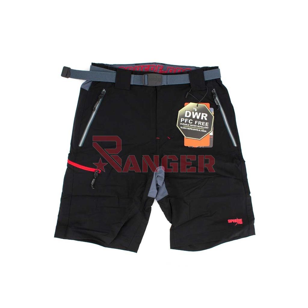 PANTALON SPHERE EVERGREEN CORTO WATER REPELLENT NEGRO-GRIS