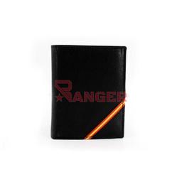[4015-2] CARTERA PIEL BANDERA ESPAÑA LIBRO TRIANGULO NEGRA