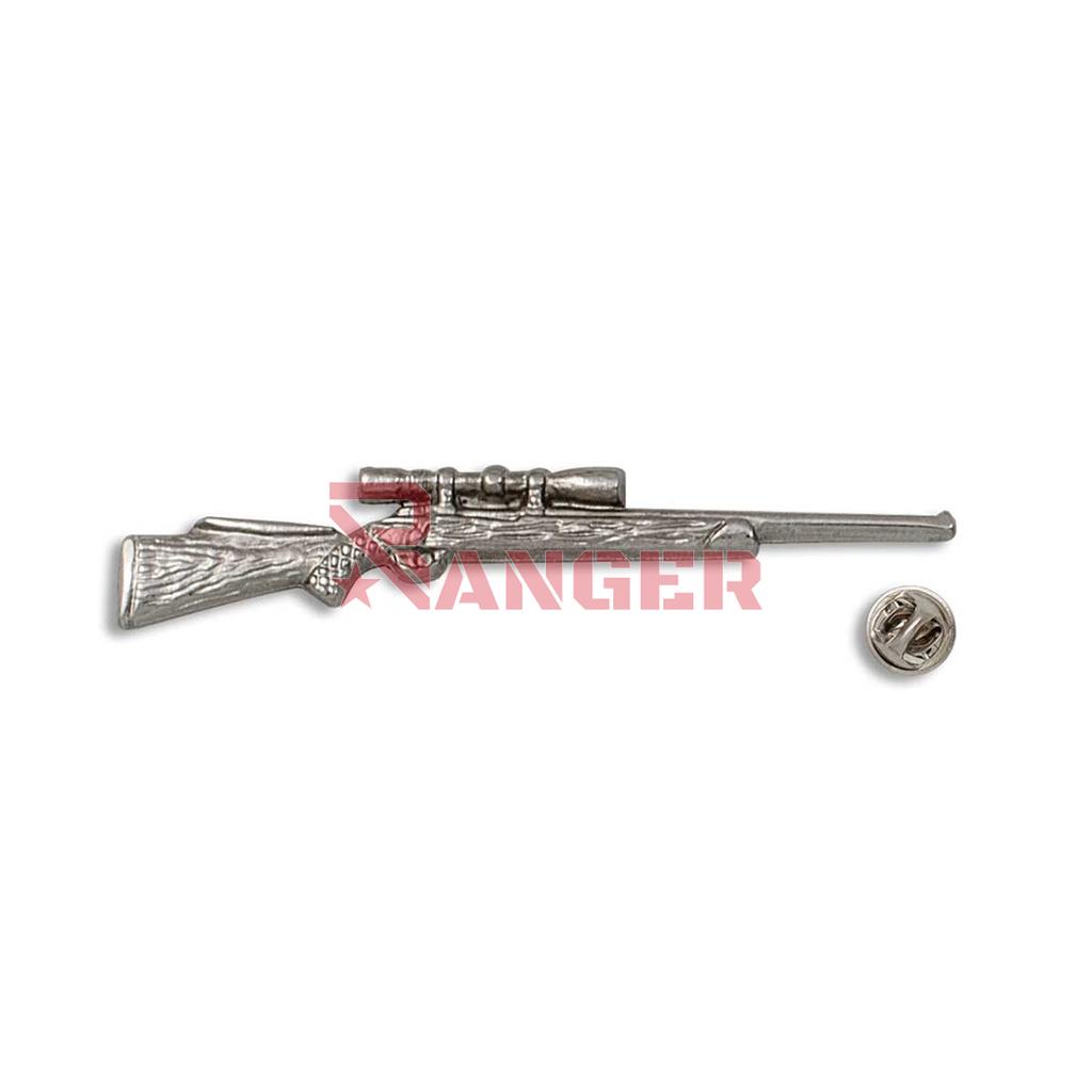 PIN RIFLE CON VISOR PLATA