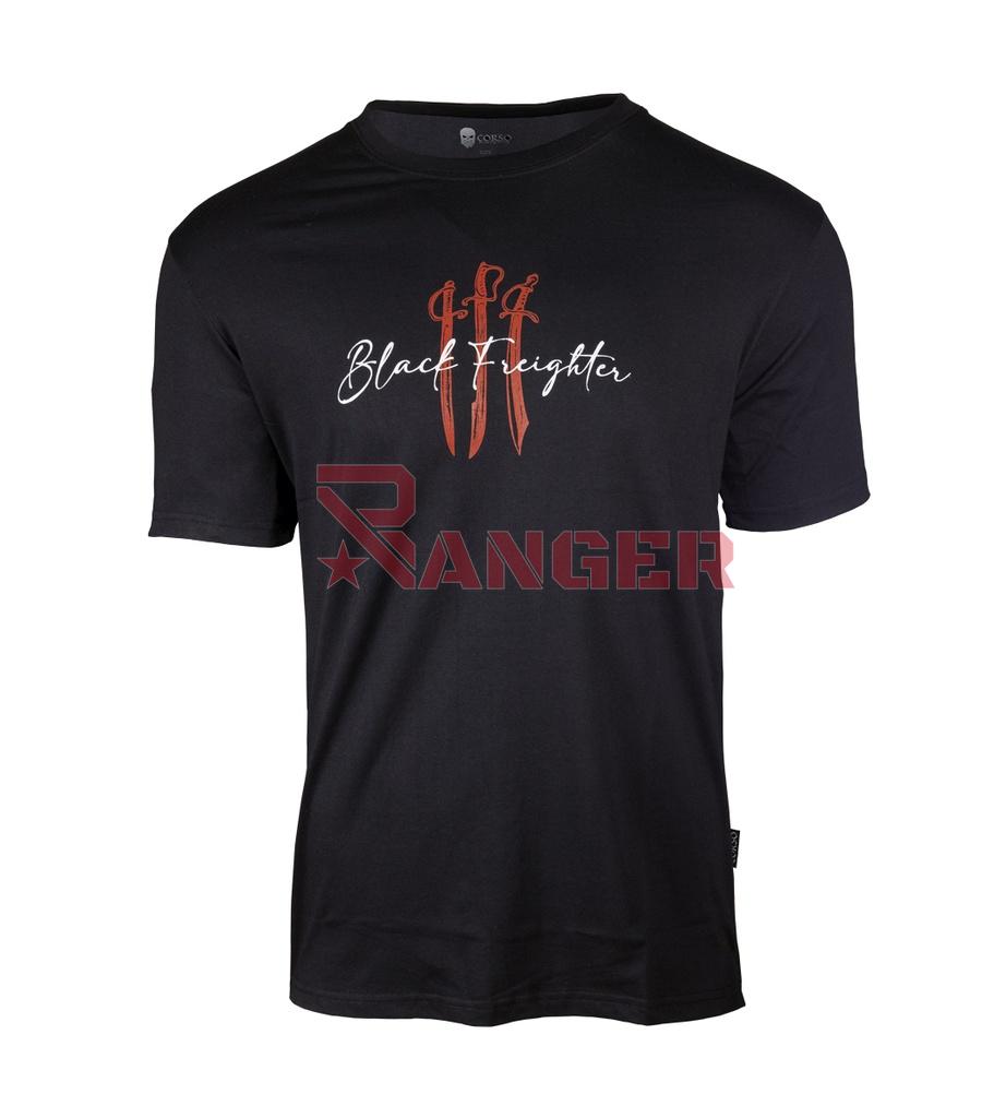 CAMISETA CORSO BLACK  FREIGHTER NEGRA