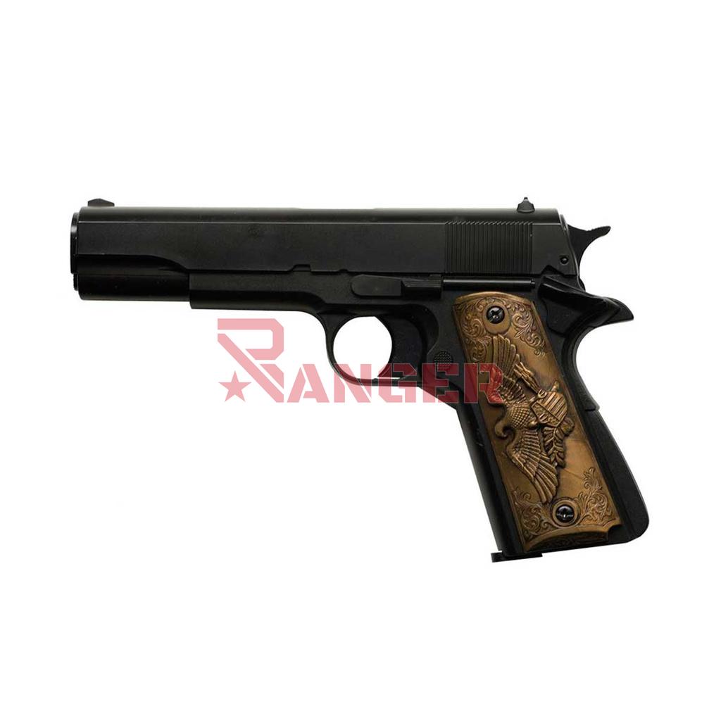 PISTOLA HFC 1911 HG-122B GAS NEGRA-DORADA