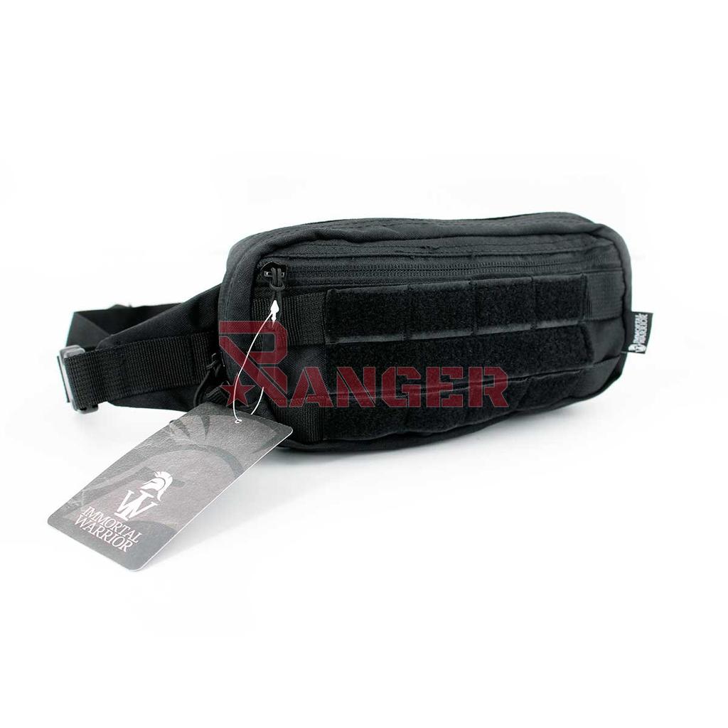 RIÑONERA IMMORTAL MOLLE VELCROS TACTICA NEGRA