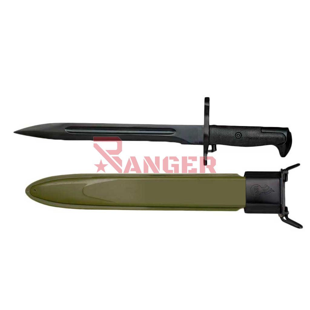 CUCHILLO ALBAINOX BAYONETA 25 CM NEGRA