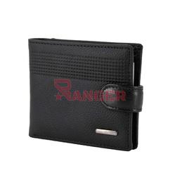 [TVK2402/TVK2373] CARTERA PIEL GRABADO CIERRE NEGRA