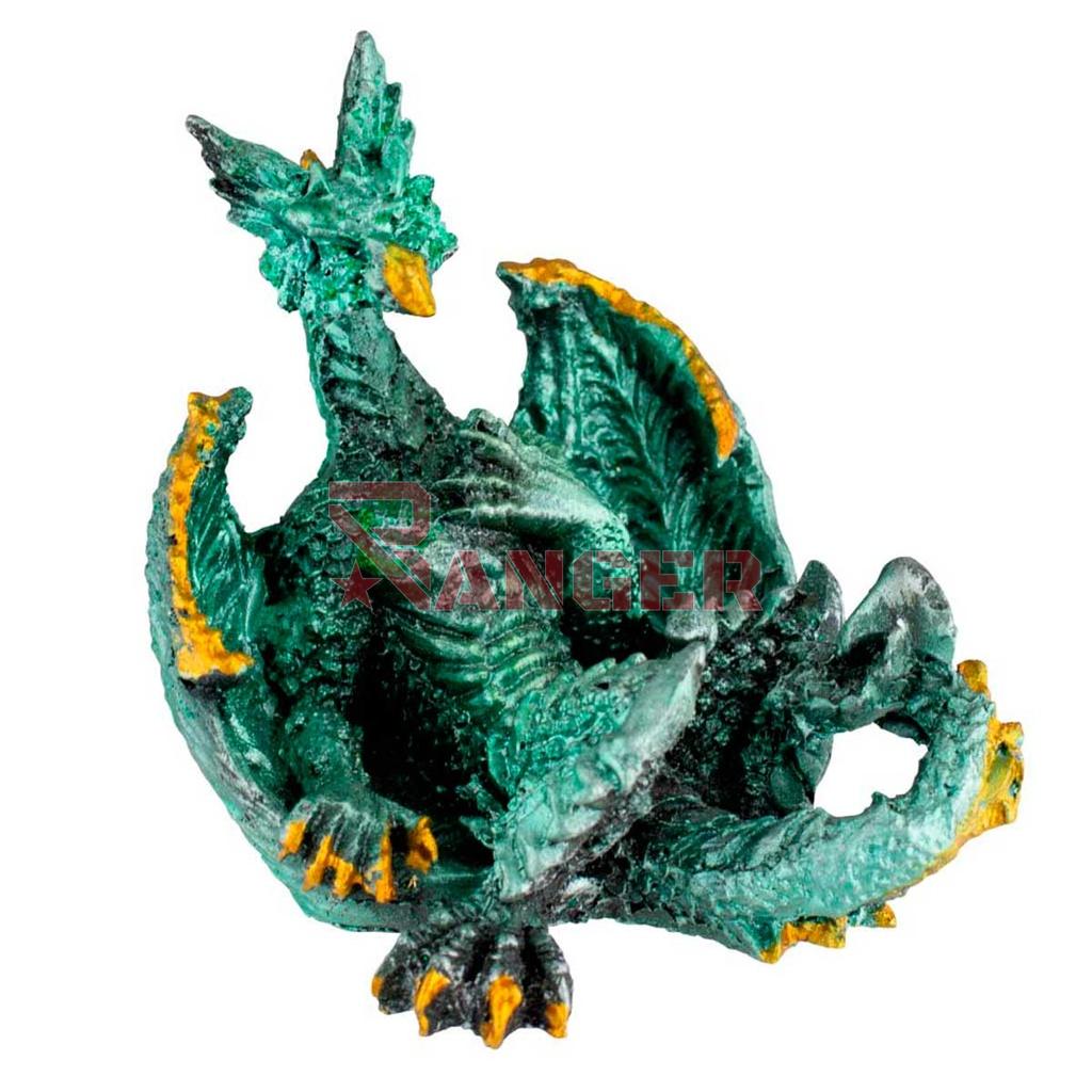 FIGURA RESINA DRAGON VERDE