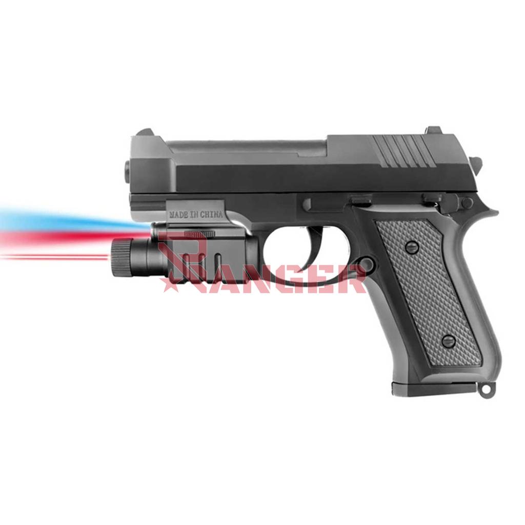 PISTOLA VIGOR MUELLE CON SILENCIADOR NEGRA