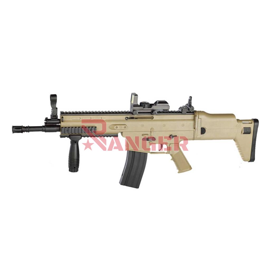 FUSIL VIGOR SCAR L CON VISOR MUELLE TAN