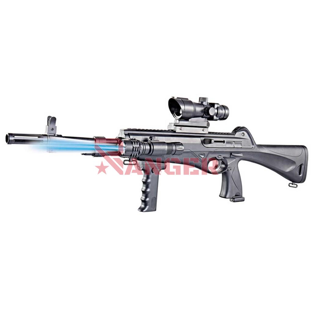 FUSIL VIGOR MUELLE CON LINTERNA Y VISOR NEGRO