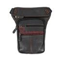 BOLSO PIERNA PIEL CREMALLERA NEGRO