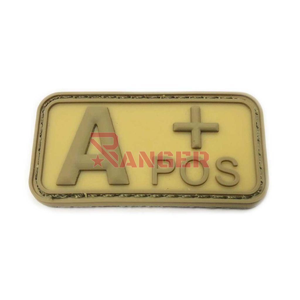 PARCHE IMMORTAL PVC GRUPO SANGUINEO A POSITIVO TAN
