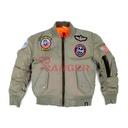 CAZADORA BOMBER IMMORTAL NIÑO PARCHES VERDE