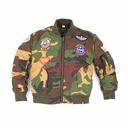 CAZADORA BOMBER IMMORTAL NIÑO PARCHES CAMO
