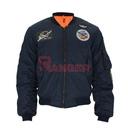 CAZADORA BOMBER IMMORTAL PARCHES MARINO
