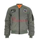 CAZADORA BOMBER IMMORTAL PARCHES VERDE