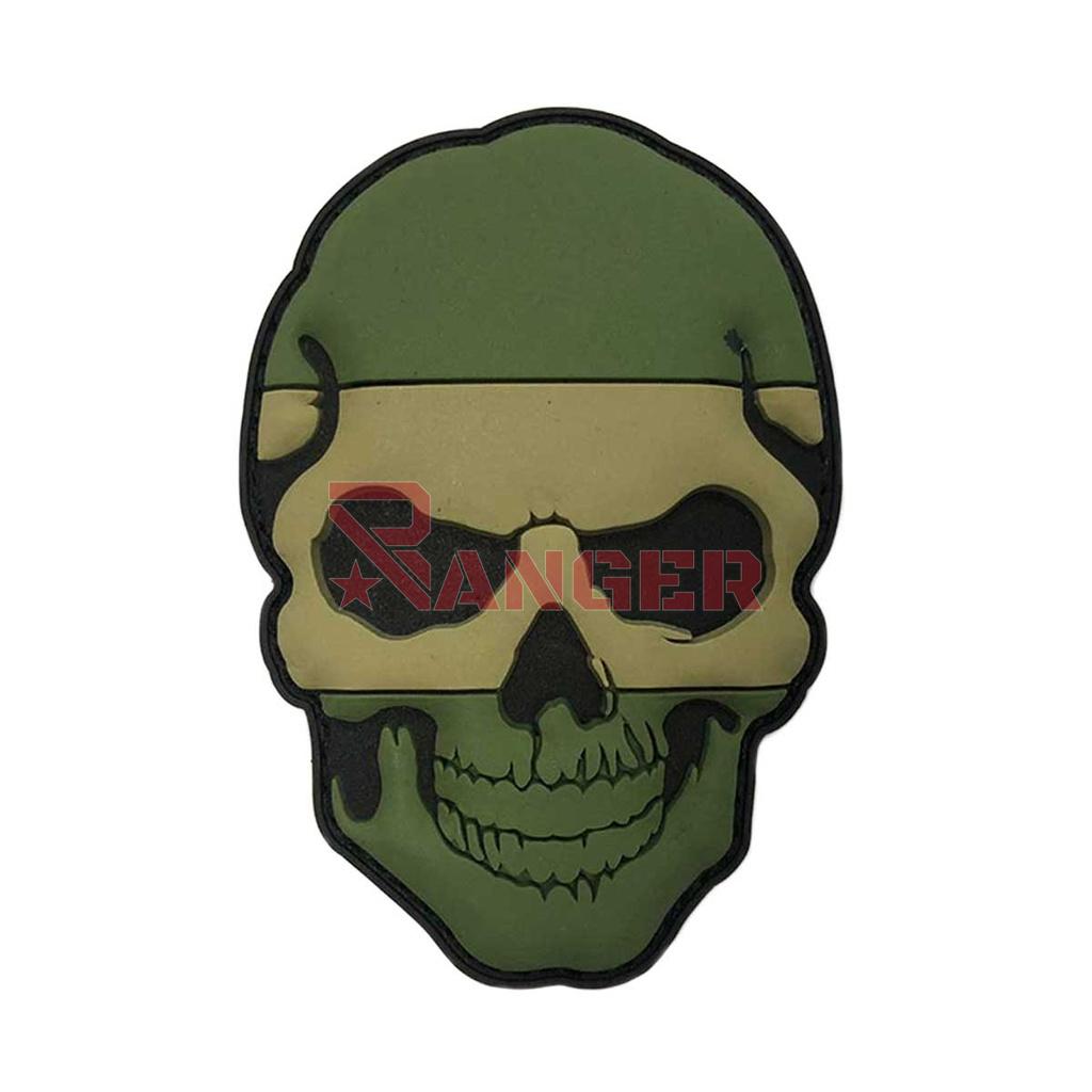 PARCHE IMMORTAL PVC 3D CALAVERA ESPAÑA VERDE