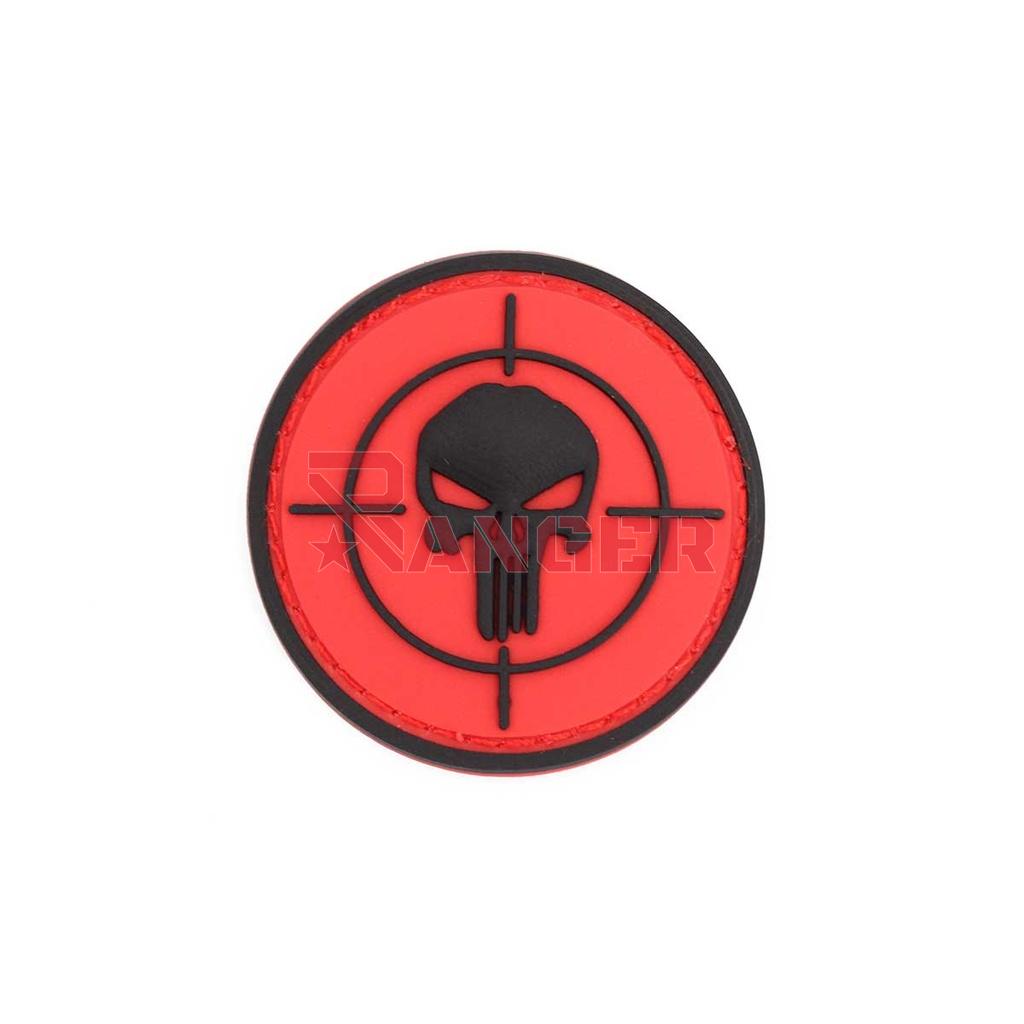 PARCHE IMMORTAL PVC 3D PUNISHER DIANA REDONDO PEQ. ROJO-NEGRO