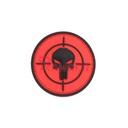 PARCHE IMMORTAL PVC 3D PUNISHER DIANA REDONDO PEQ. ROJO-NEGRO
