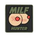 PARCHE IMMORTAL PVC 3D MILF HUNTER TETAS NEGRO-VERDE