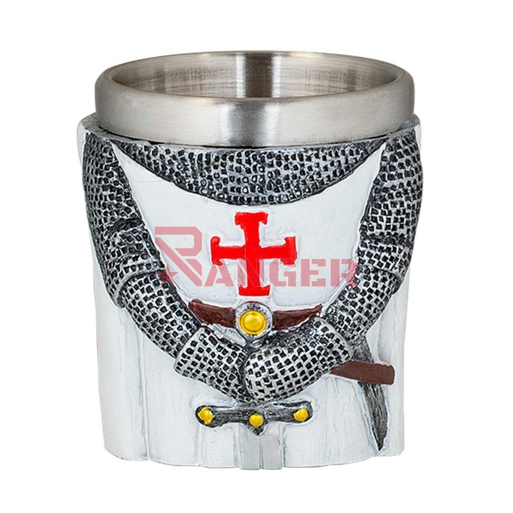 VASO CHUPITO TEMPLARIO CRUZ BLANCO