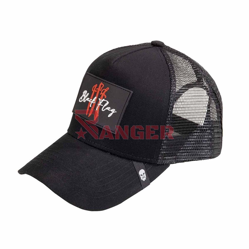 GORRA CORSO REJILLA  BLACK FLAG  NEGRA