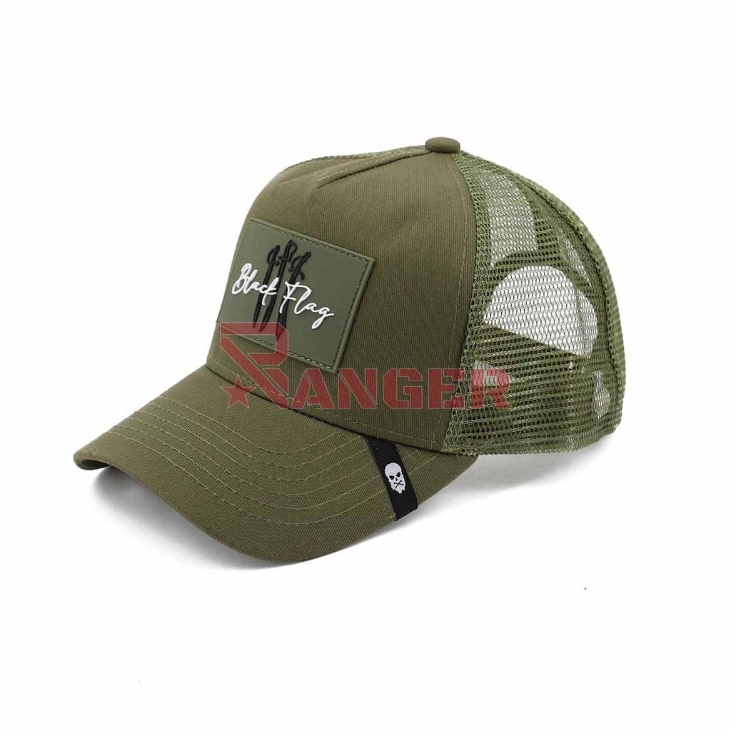 GORRA CORSO REJILLA  BLACK FLAG  VERDE
