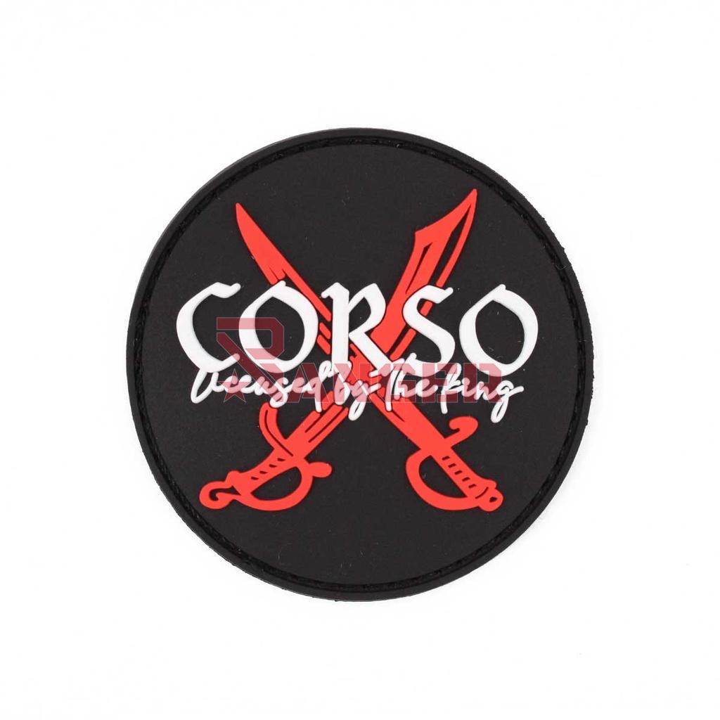 PARCHE CORSO PVC NEGRO