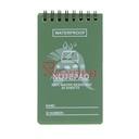LIBRETA WATERPROOF IMMORTAL 12 X 8 CM VERDE