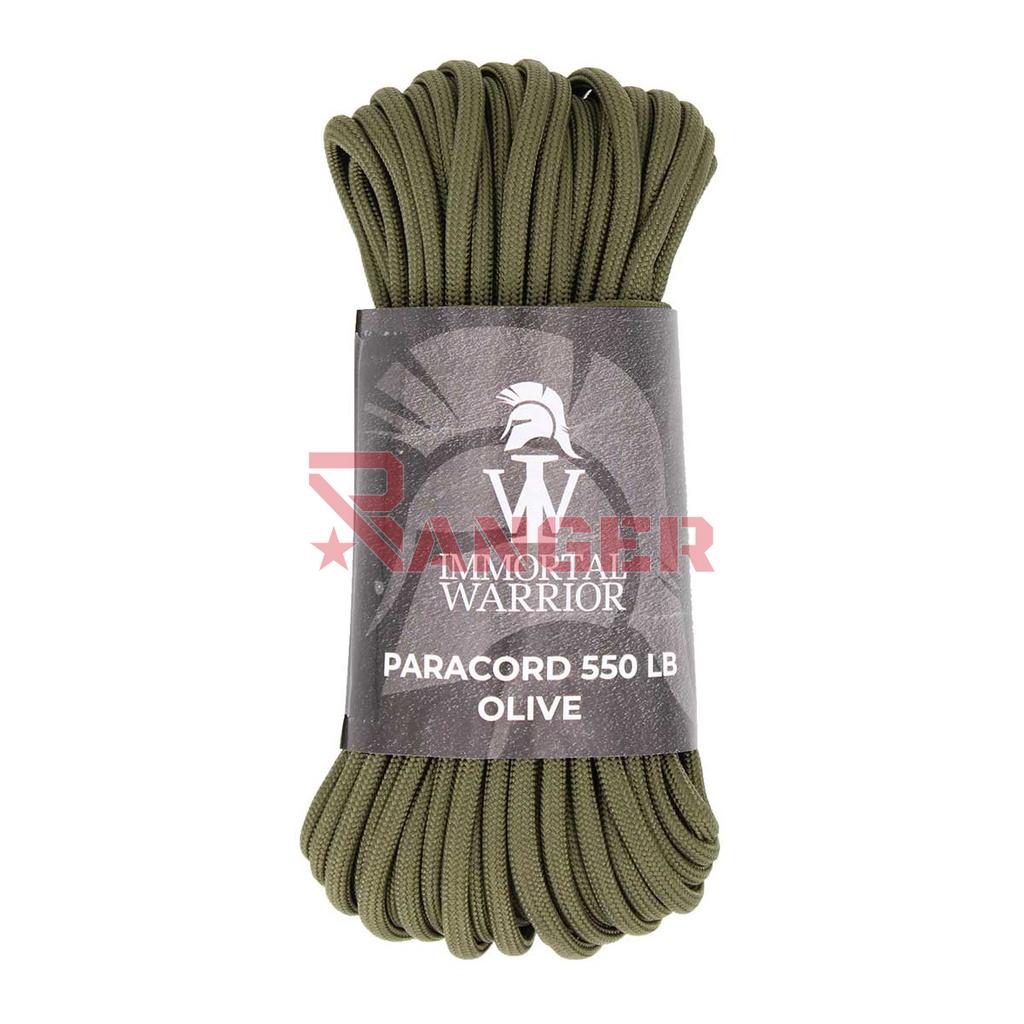 CORDINO IMMORTAL PARACORD 4MM X 15M 550LB VERDE