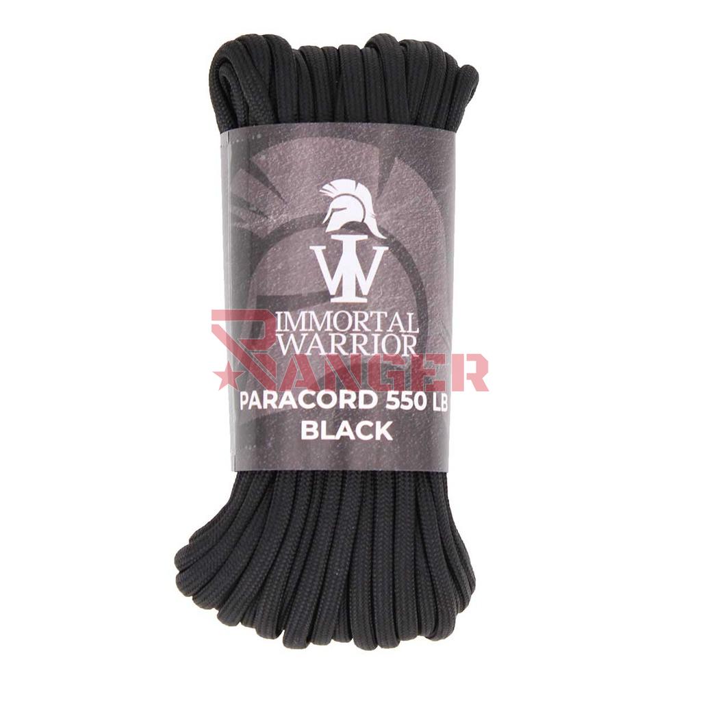 CORDINO IMMORTAL PARACORD 4MM X 15M 550LB NEGRO