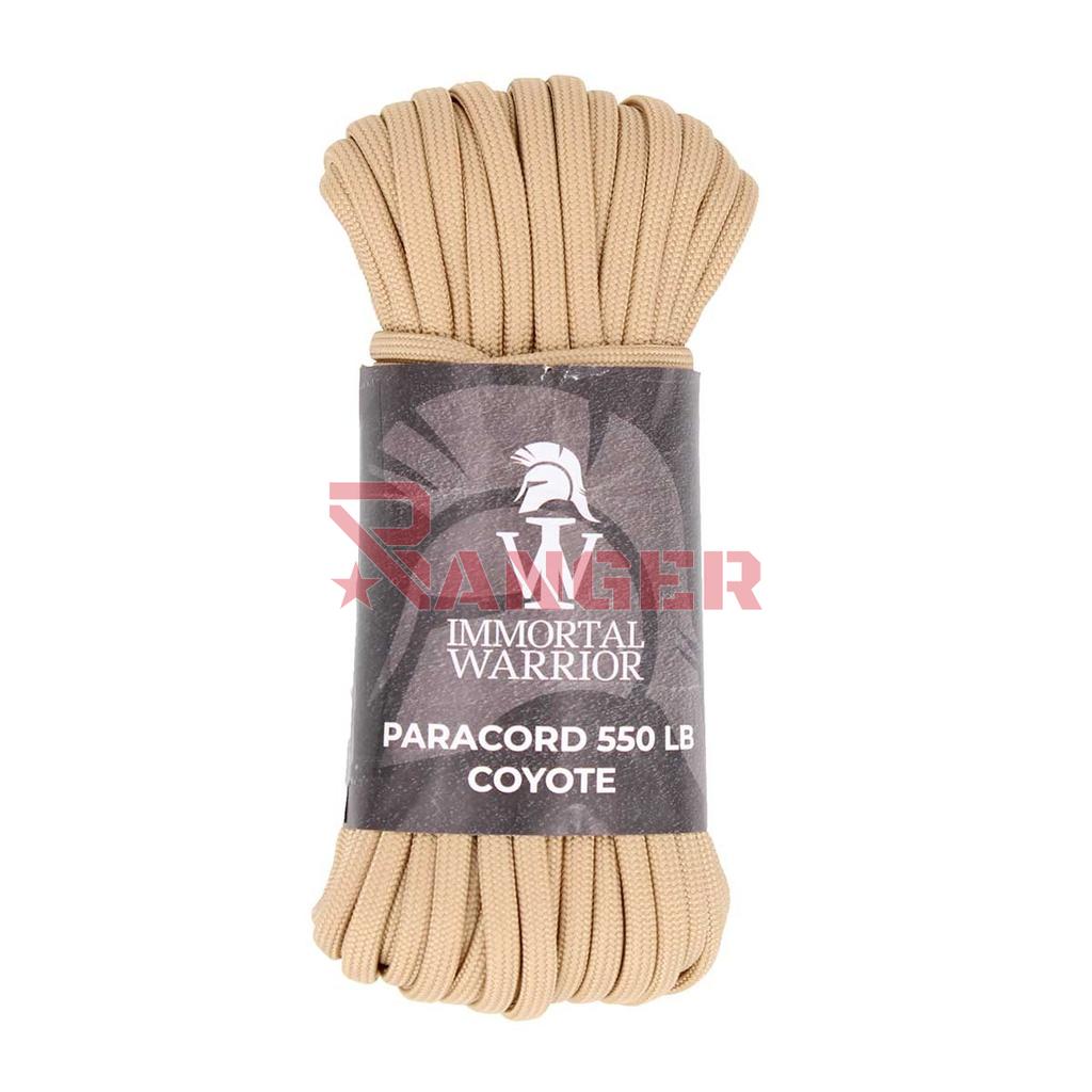 CORDINO IMMORTAL PARACORD 4MM X 15M 550LB COYOTE