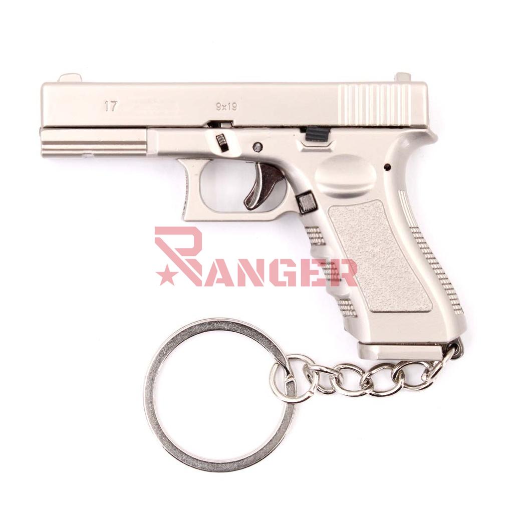 LLAVERO BH PISTOLA G17 7CM PLATA
