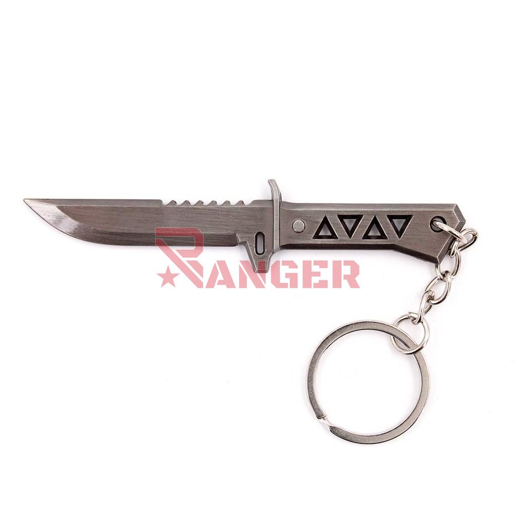 LLAVERO BH CUCHILLO COMBAT 9CM PLATA