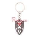 LLAVERO BH ESCUDO 1213 ZLD 4CM PLATA-BLANCO