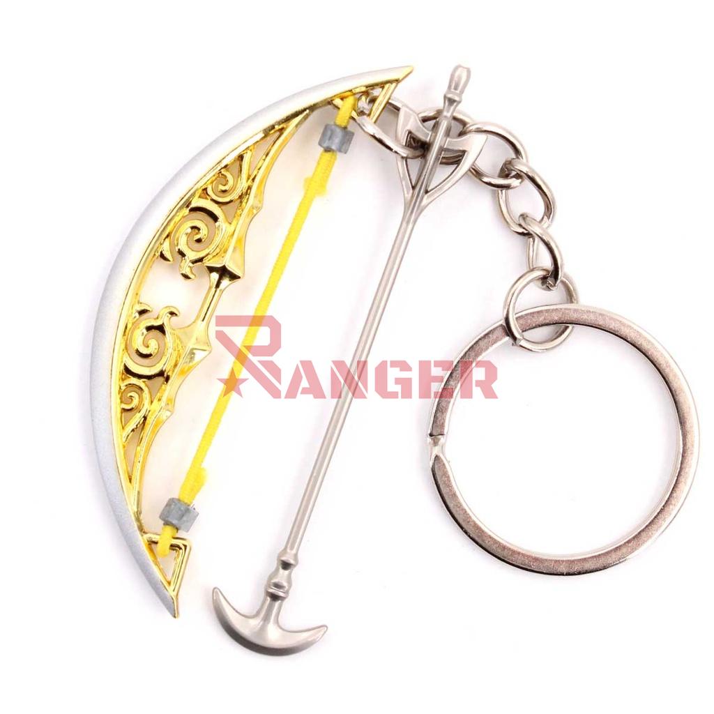 LLAVERO BH ARCO 1215 ZLD 6CM PLATA-AMARILLO