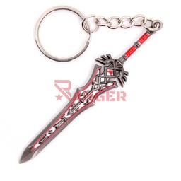 [BH-1221] LLAVERO BH ESPADA 1221 ZLD 9CM NEGRO-ROJO