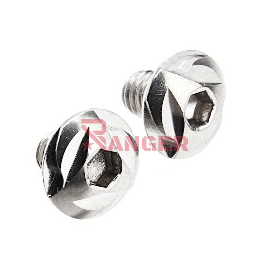 COWCOW STAINLESS STEEL GRIP SCREW SILVER