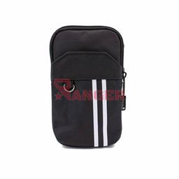[IW-39639-BK] BOLSO IMMORTAL 2 RAYAS BOLSILLO MOVIL DELANTERO NEGRO